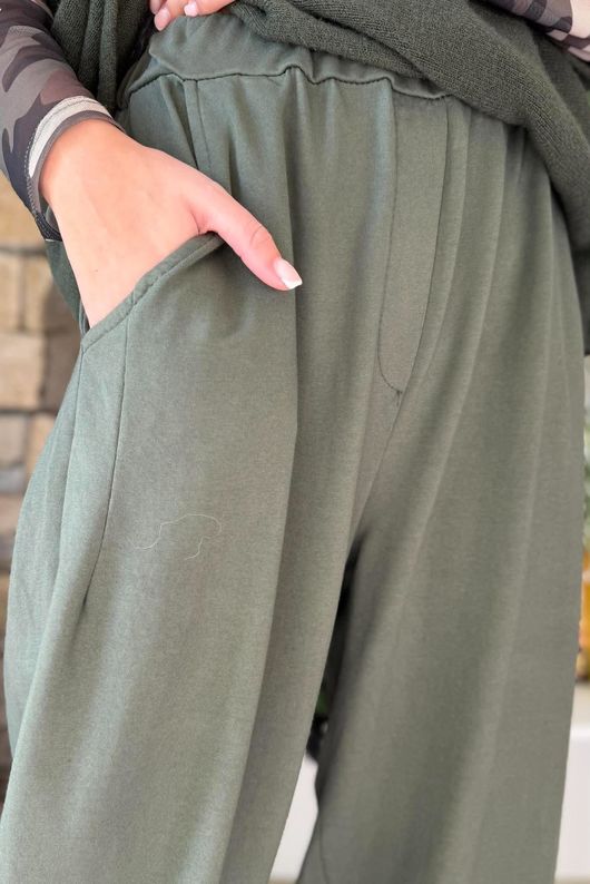 Lock Carrot Leg Trouser Khaki